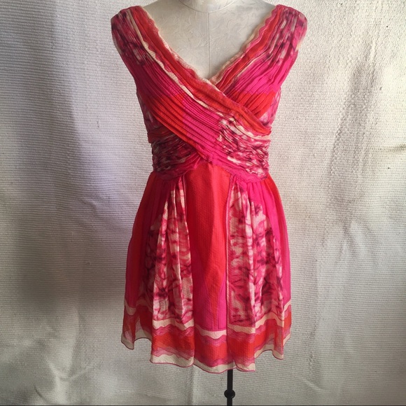 Anna Sui Bright Scarf Print Sleeveless Dress - Picture 8 of 8